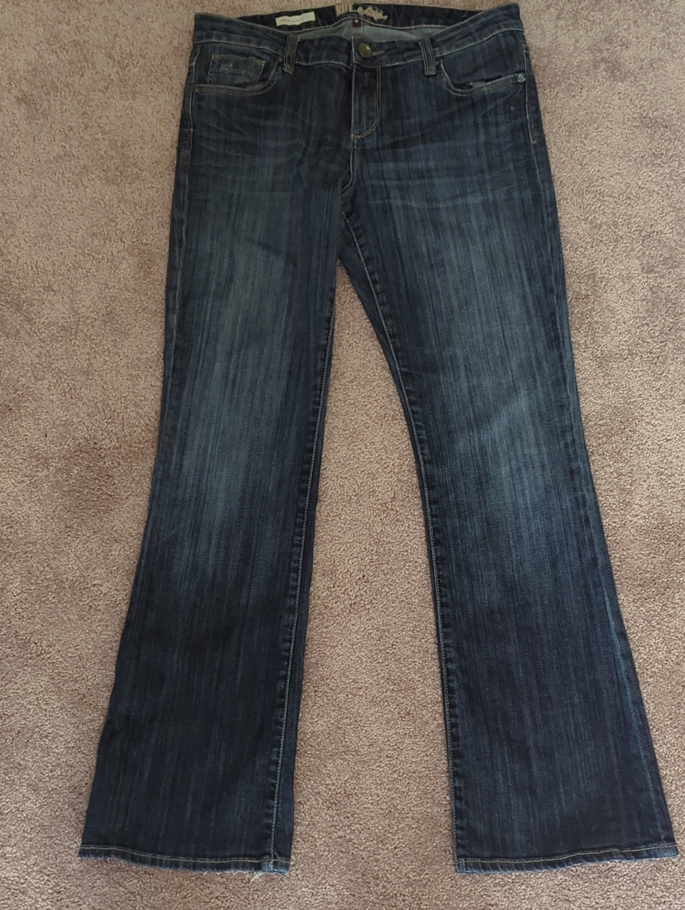 Kut from the Kloth Womens Dark Blue Bootcut Jeans